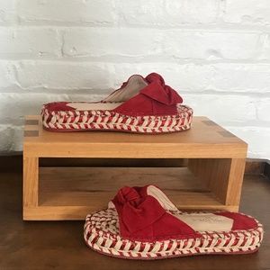 J/Slides NYC - RITSY Red Suede - NWOB